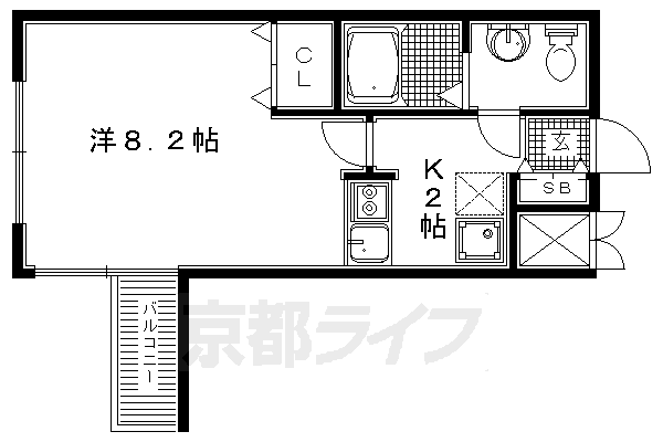 珠光ビル四条大宮IIの間取り