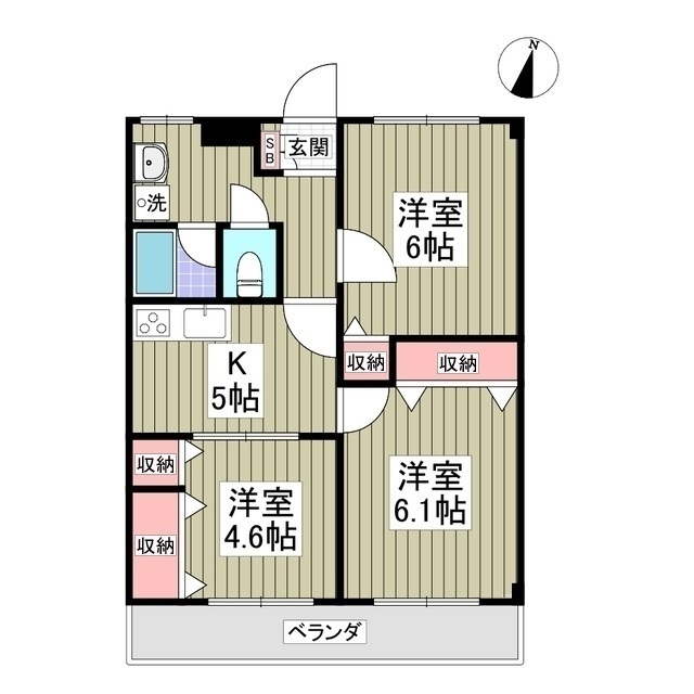 マンションホナミの間取り