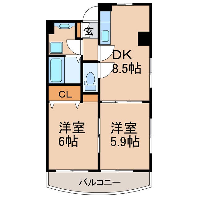 Ｒグレイスマンションの間取り