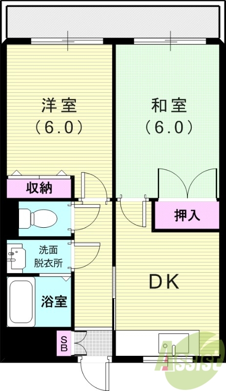 マンションスカイの間取り