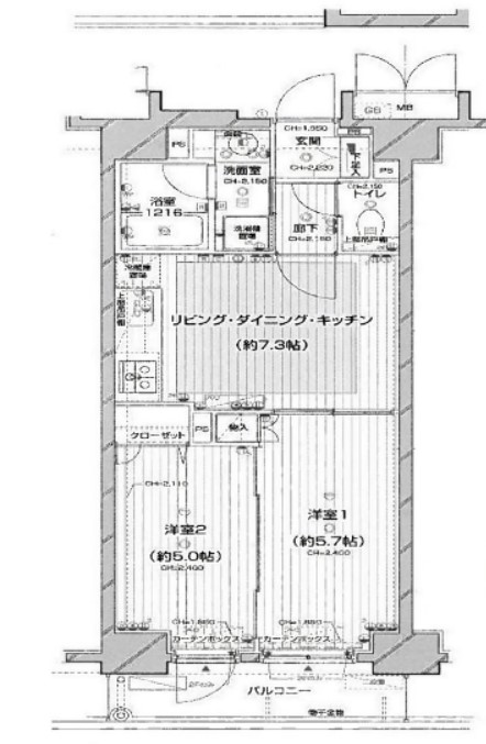 アクトヒルズ金町の間取り