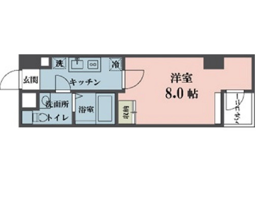 新宿区愛住町のマンションの間取り