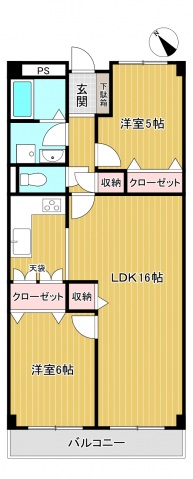 マーブルタウンいずみの間取り