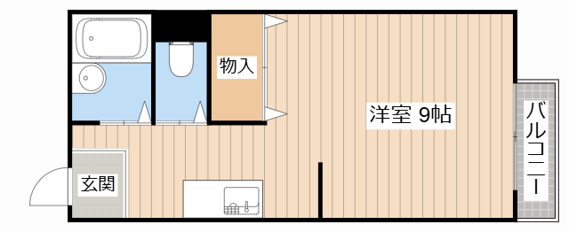 長浜市南呉服町のアパートの間取り