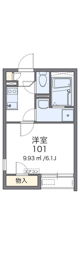 【藤沢市亀井野のアパートの間取り】