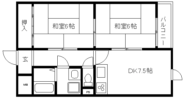 エスパシオ石田の間取り