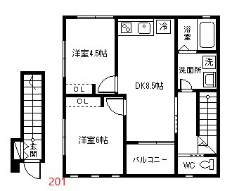 フローリッシュ幡生IIの間取り