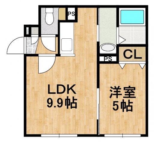 CANAAN北栄の間取り