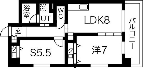 大阪府大阪市鶴見区今津北５（マンション）の賃貸物件の間取り