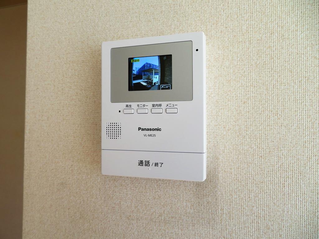 セキュリティ　来た人の顔が分かるので安心ですね！