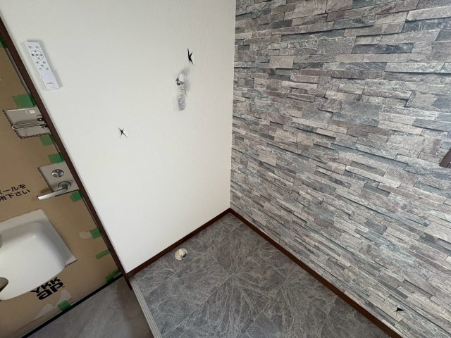 洗面設備　洗濯機置き場