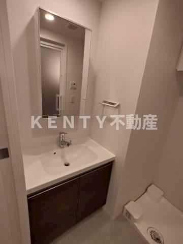 洗面設備　広い洗面スペース