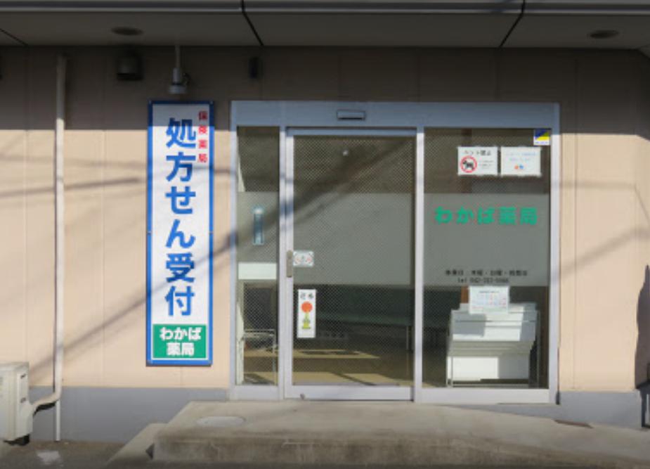 ドラックストア　わかば薬局（ドラッグストア）まで818m