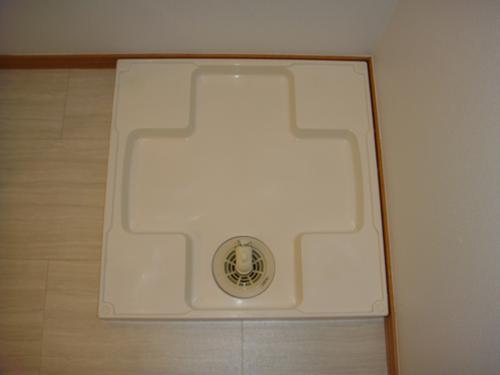 洗面設備　室内洗濯機置場です