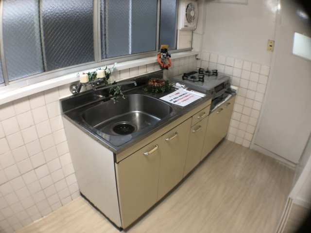 キッチン　ガスコンロ設置可能なキッチンです♪