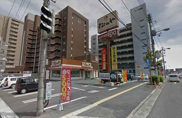 飲食店　松のや岡山厚生町店（飲食店）まで577m