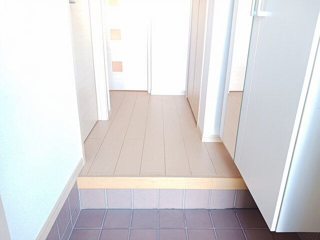 玄関　収納もある玄関です