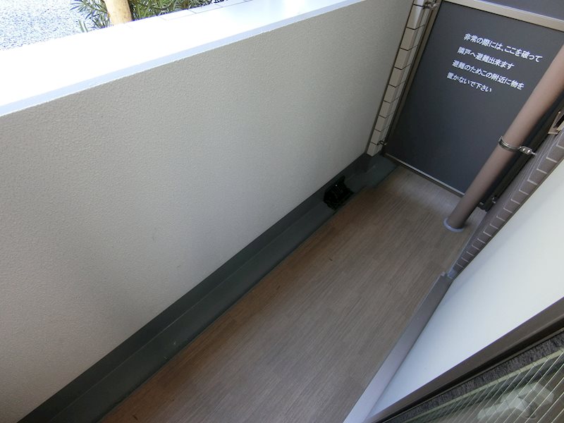 バルコニー　スペース十分のバルコニー