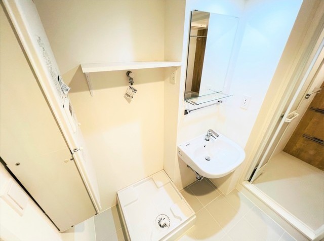 洗面設備　嬉しい独立洗面台