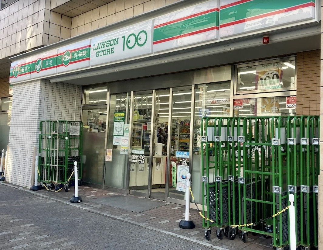 コンビニ　ローソンストア100江東森下三丁目店（コンビニ）まで68m