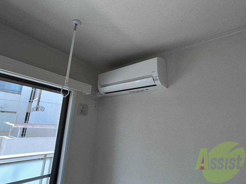 その他設備　エアコン一つで夏場も冬場も快適に過ごせますね。