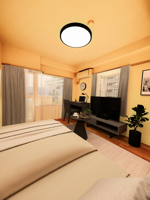 居室・リビング　こちらの家具はＣＧです。家具付きではございません。