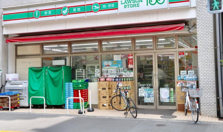 スーパー　ローソンストア100 LS築地七丁目店（スーパー）まで249m