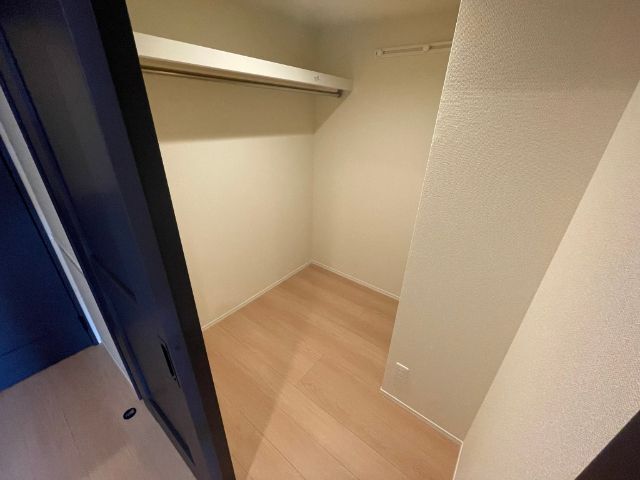 収納　ウォークインクローゼットです