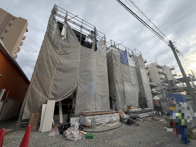 エントランス　建築中