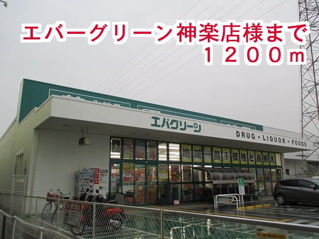 ドラックストア　エバーグリーン神楽店様（ドラッグストア）まで1200m