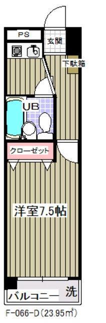 グランシャルム葛西の間取り写真