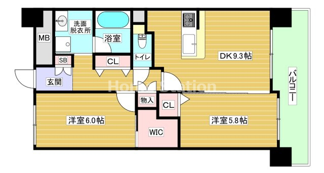 阪神本線 野田駅 徒歩9分 15階建 築14年の間取り写真