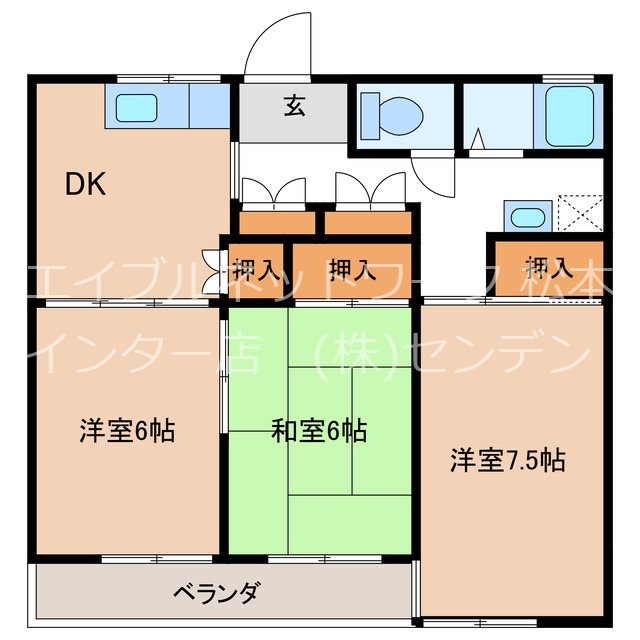ビレッジ青島の間取り写真