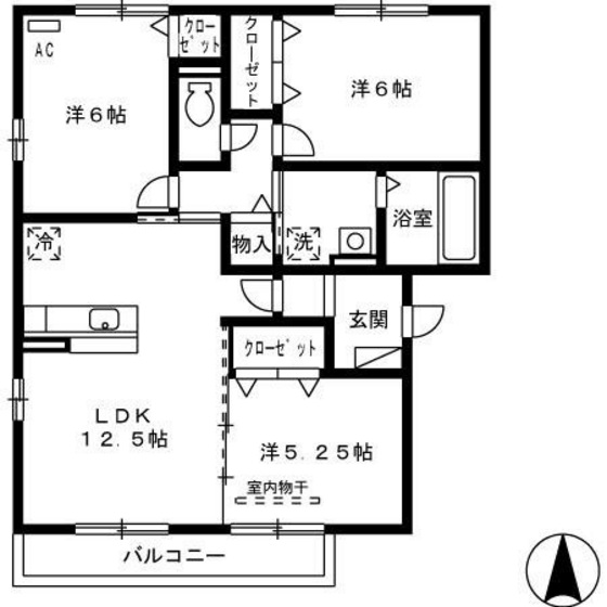フェリス高柳 A棟の間取り写真