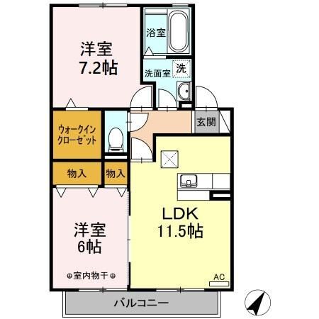 グランドゥールKの間取り写真