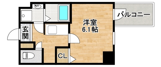 地下鉄谷町線 谷町九丁目駅 徒歩4分 15階建 築9年の間取り写真