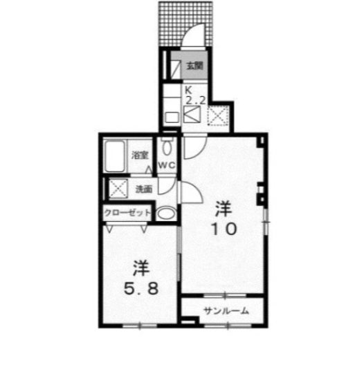 ＪＲ高崎線 熊谷駅 徒歩19分 3階建 築7年の間取り写真