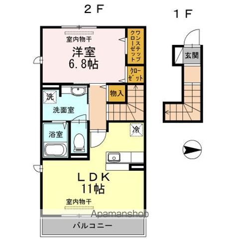 東武東上線 中板橋駅 徒歩10分 2階建 築12年の間取り写真