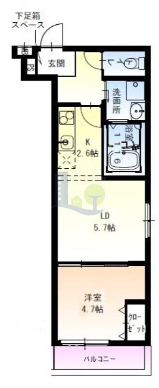 阪急千里線 下新庄駅 徒歩4分 3階建 築5年の間取り写真