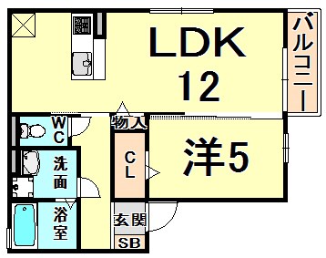 エンジェル御園の間取り写真
