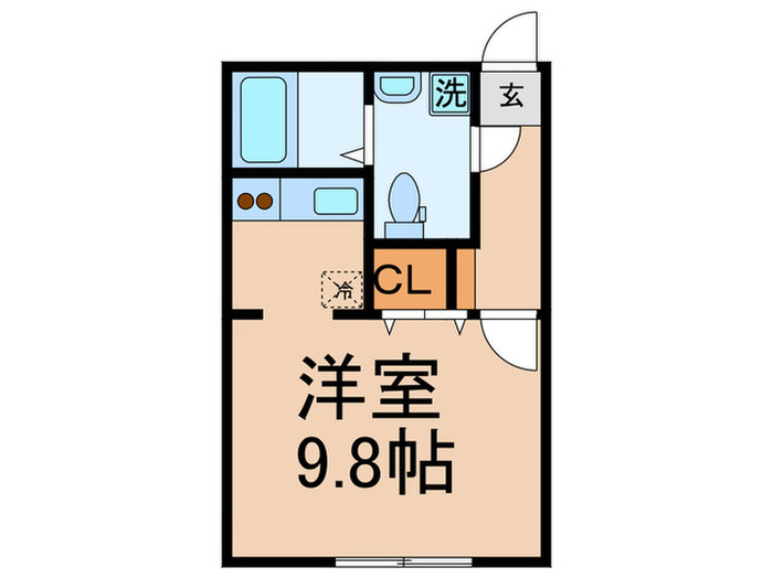 ZESTY若林Iの間取り写真