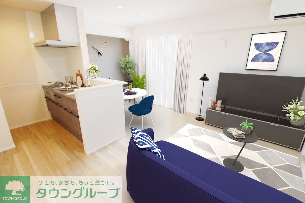 居室・リビング　【※本物件に家具・家電は付帯しません※】別号室参考写真