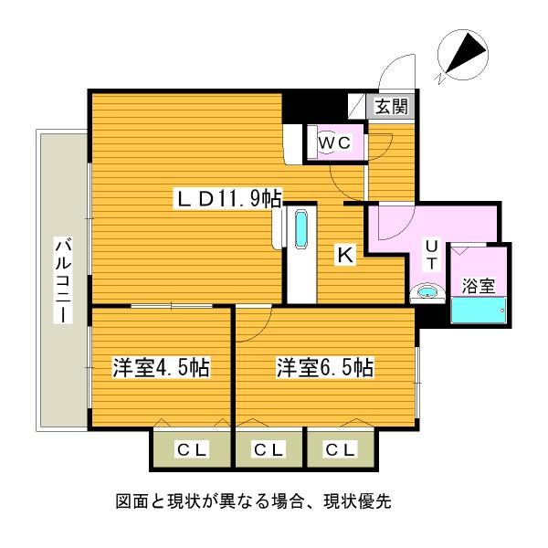 パルティーレ南郷通の間取り