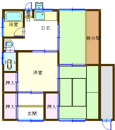 野辺荘の間取り