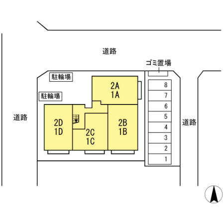 その他　建物配置図（その他）まで1m