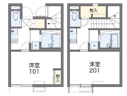 名古屋市千種区赤坂町のアパートの間取り