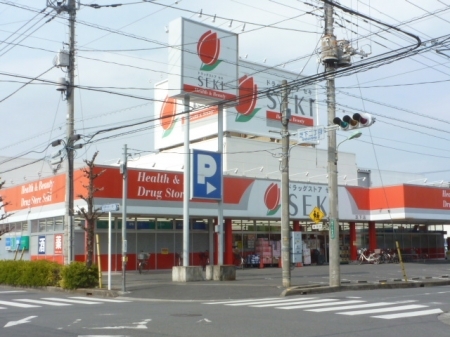 ドラックストア　ドラッグストアセキ　芝下店（ドラッグストア）まで600m