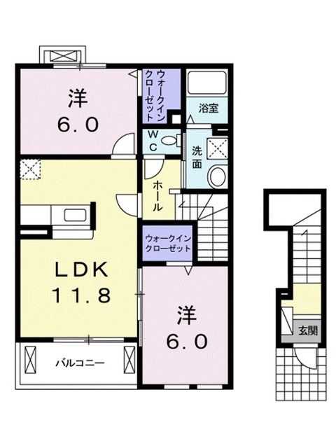 パラッツォＭの間取り