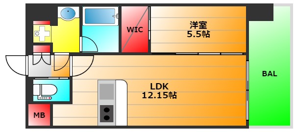 プレジオ九条の間取り