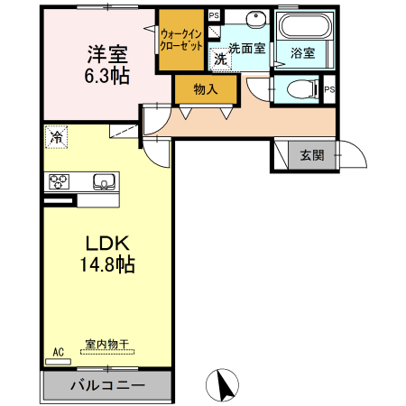 グローリア　コートの間取り